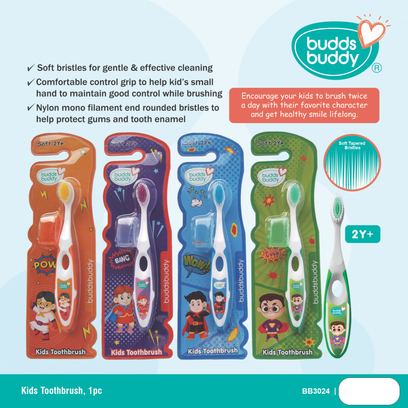 BuddsBuddy Hero Kids Toothbrush (1pc)