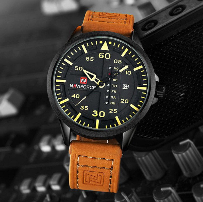 NaviForce-9074 brown Watch