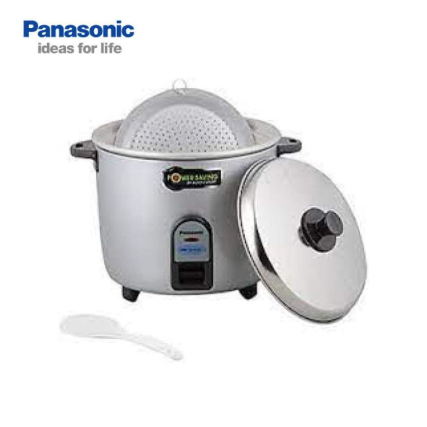 Panasonic 2.2 Litre Rice Cooker Drum with Anodized Aluminium Pan SR-WA22 (G9) Silver