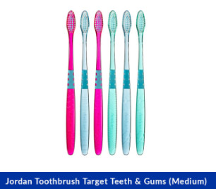 Jordan Toothbrush Target Teeth & Gums (Medium)