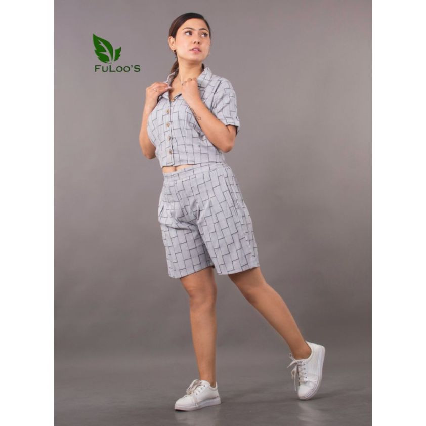 FuLoo'S  2 Piece Cotton Outfits For Women.