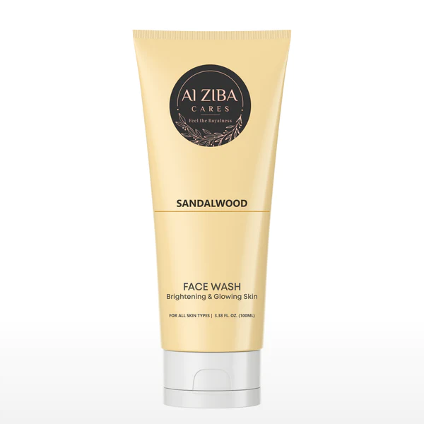 Alziba Sandalwood Brightening & Glowing Facewash With Sandal & Castor Oil Extract - 100 Ml
