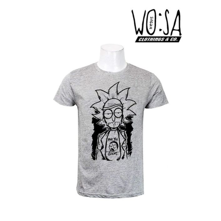 Grey Rick And Morty Printed T-Shirt For Men