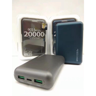 Remax Linze Series 22.5W Fast Charging Power Bank 20000Mah Rpp-171