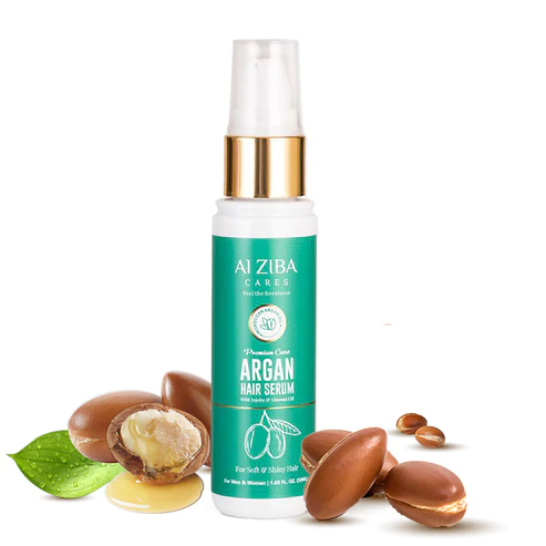 Alziba Argan Hair Serum With Jojoba & Almond Oil - 50Ml