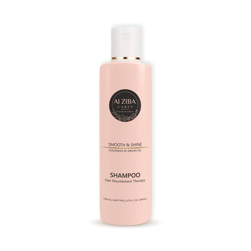 Alziba Smooth & Shine Shampoo With Argan Oil & D-Panthenol (Hair Nourishment Shampoo) – 200Ml