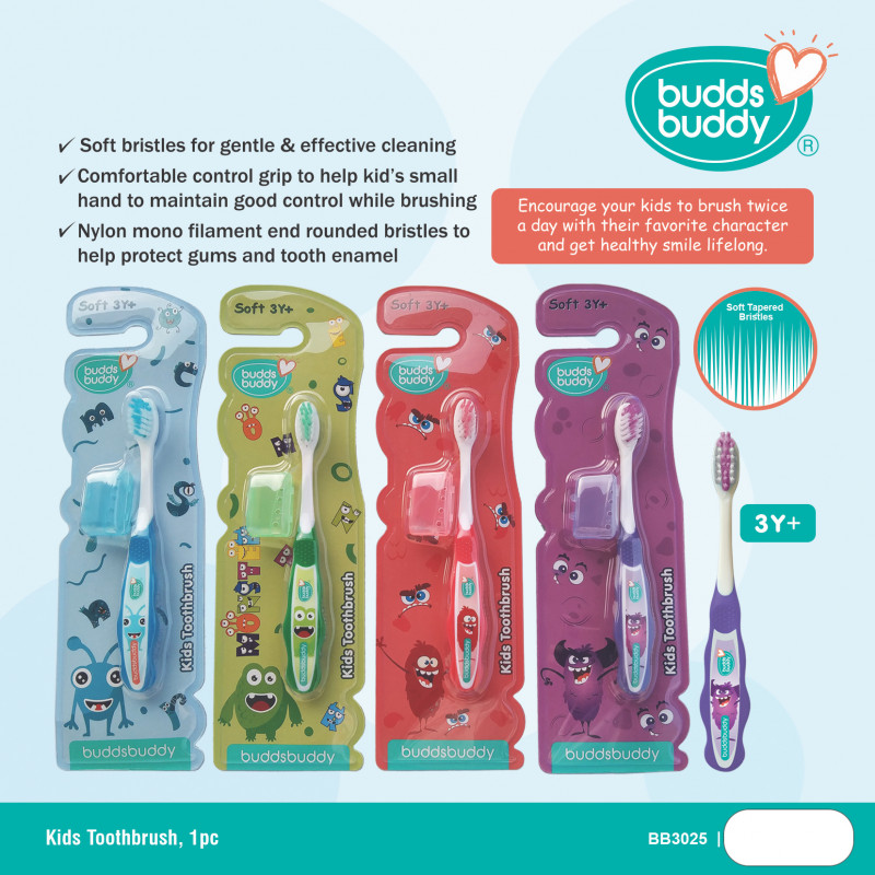 BuddsBuddy Monster Kids Toothbrush (1pc)