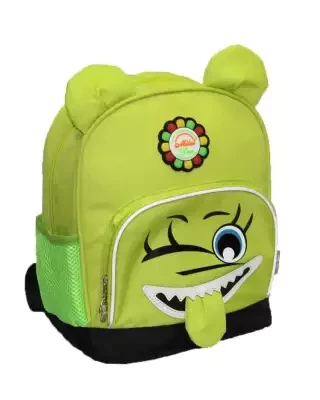Light Green Cartoon Backpack (Unisex)