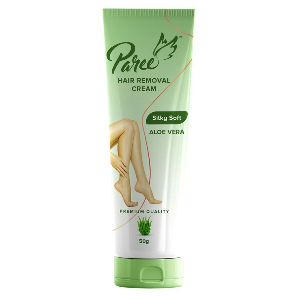 Paree Hair Removal Cream Silky Soft With Aloe Vera (50g) | For Sensitive Skin