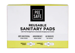Pee Safe Resuable Sanitary Pads Pack Of Four (Three Regular & One Overnight)