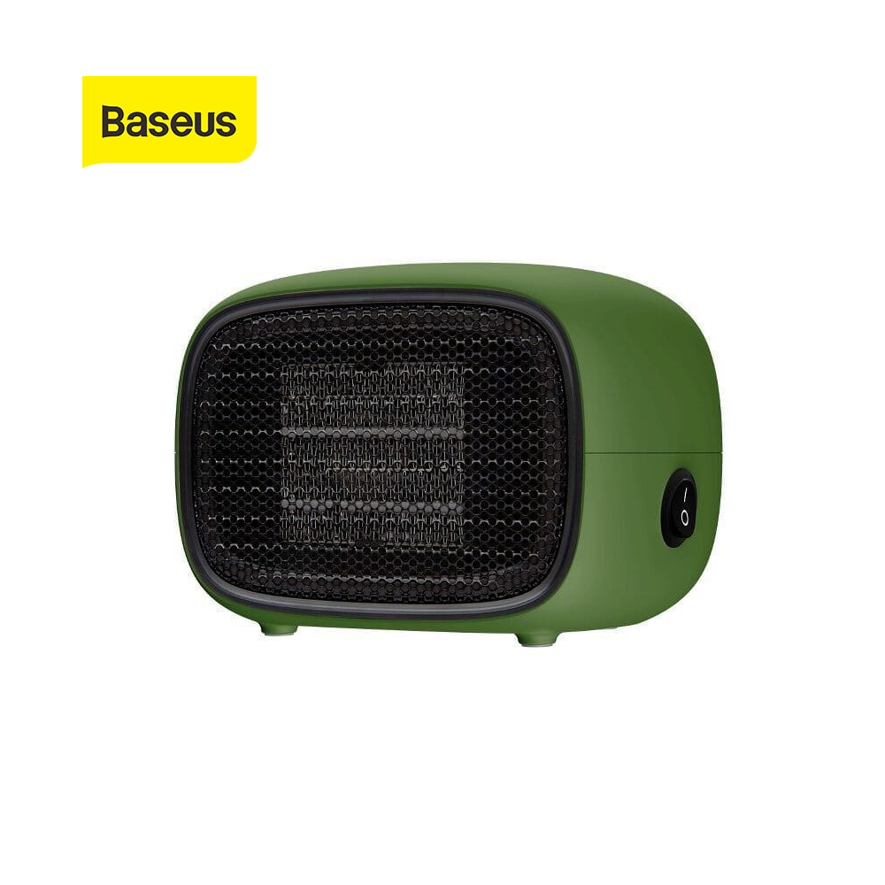 Baseus Warm Little Fan Heater Small Warm Air Conditioning - Green/Eu Plug