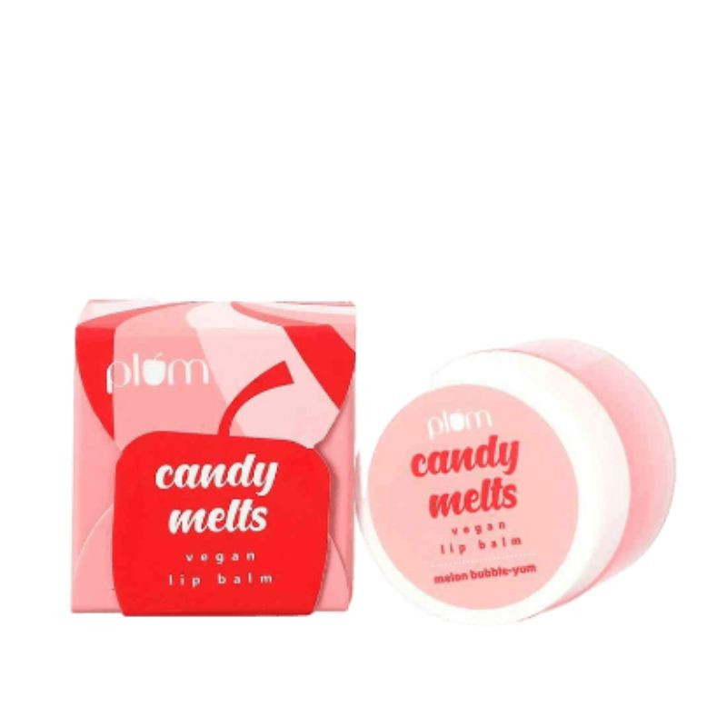 Plum Candy Melts Vegan Lip Balm - Melon Bubble Yum 12Gm