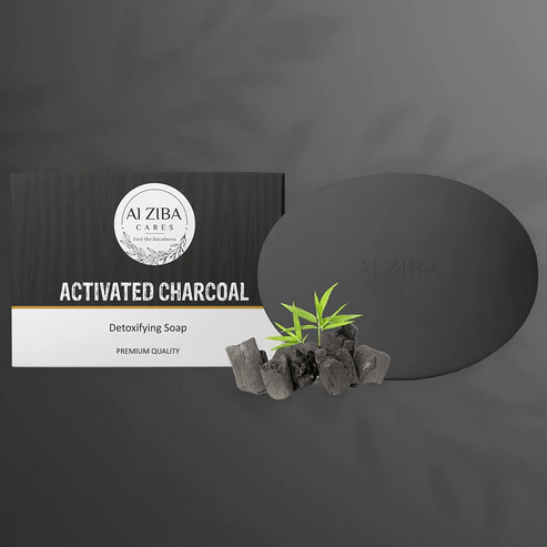 Alziba Activated Charcoal Detoxifying Soap – 100Gm