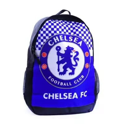 Black/Blue Chelsea Printed Backpack For Men