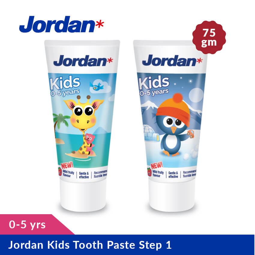Jordan Kids Tooth Paste Step 1 (0-5Yrs), 75Gm