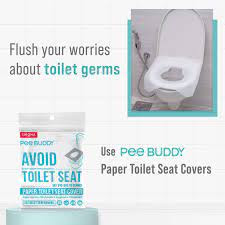 Peebuddy Disposable Toilet Seat Cover To Avoid Direct Contact With Unhygienic Toilet Seats - 20 Seat Covers