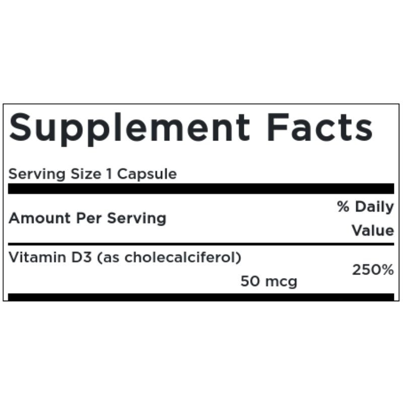Swanson Vitamin D3 – Higher Potency 250 Caps