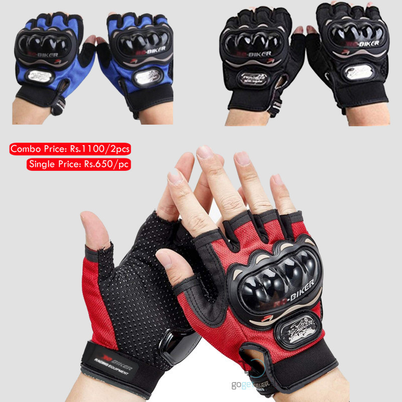 Biker Full Hard Knuckle Gloves