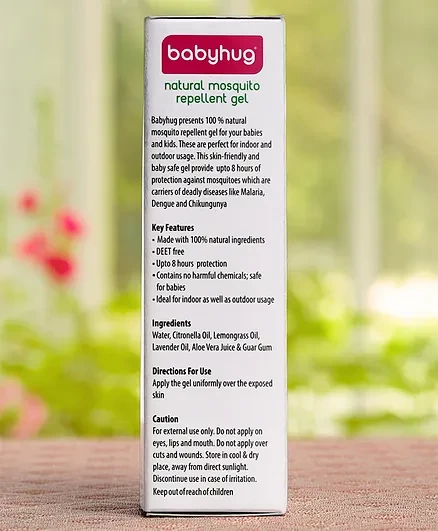 Babyhug 100% Natural Mosquito Repellent Gel - 50Ml