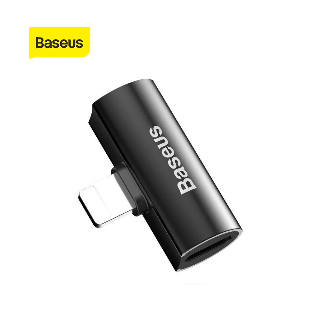 Baseus Ip Male To Dual Ip Female Adapter L46 Black
