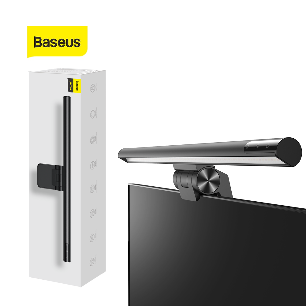 Baseus I-Wok Series Usb Asymmetric Light Source Screen Hanging Light (Fighting) Pro Black