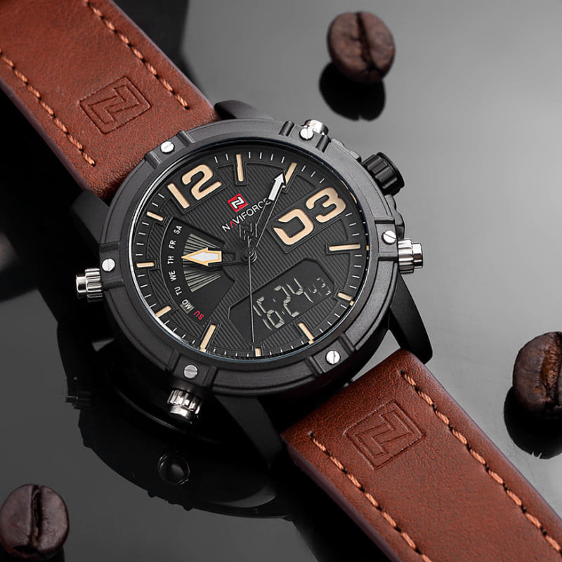 NaviForce-9095 brown black Watch
