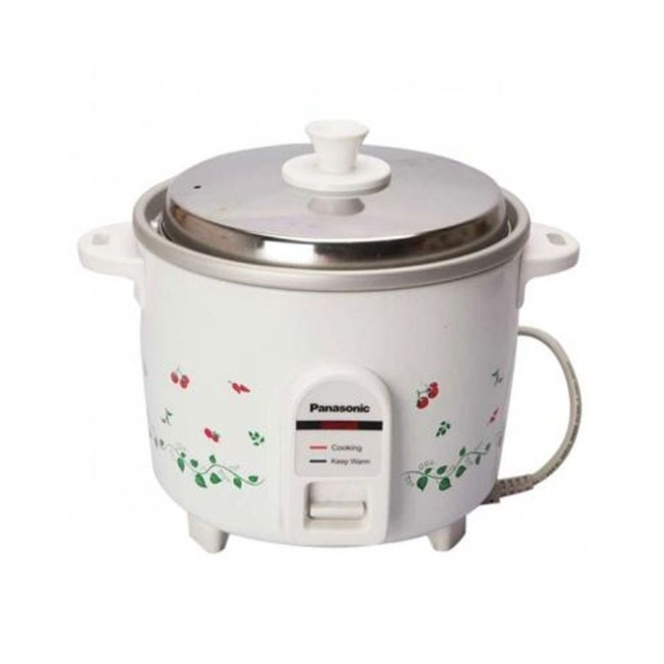 Panasonic 1.0 Litre Rice Cooker Drum with Anodized Aluminium Pan Warmer Series Printed Cooker SR-WA 10H(E)