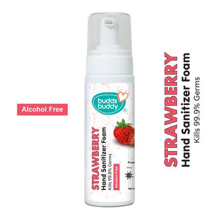 BuddsBuddy Alcohol Free Strawberry Anti Bacterial Hand Foam - (200ml) (1pc)