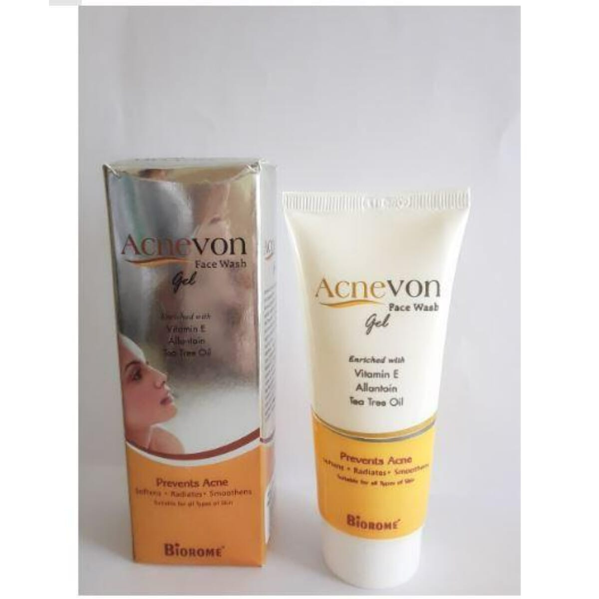 Acnevon Gel Facewash With Vitamin E - For All Skin Type - Prevents Acne - 60Ml