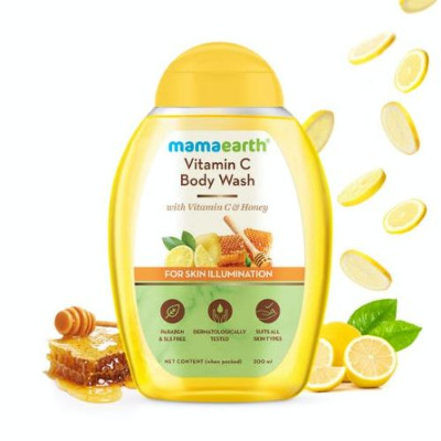 Mamaearth Vitaminc Bodywash With Vitaminc &Honey