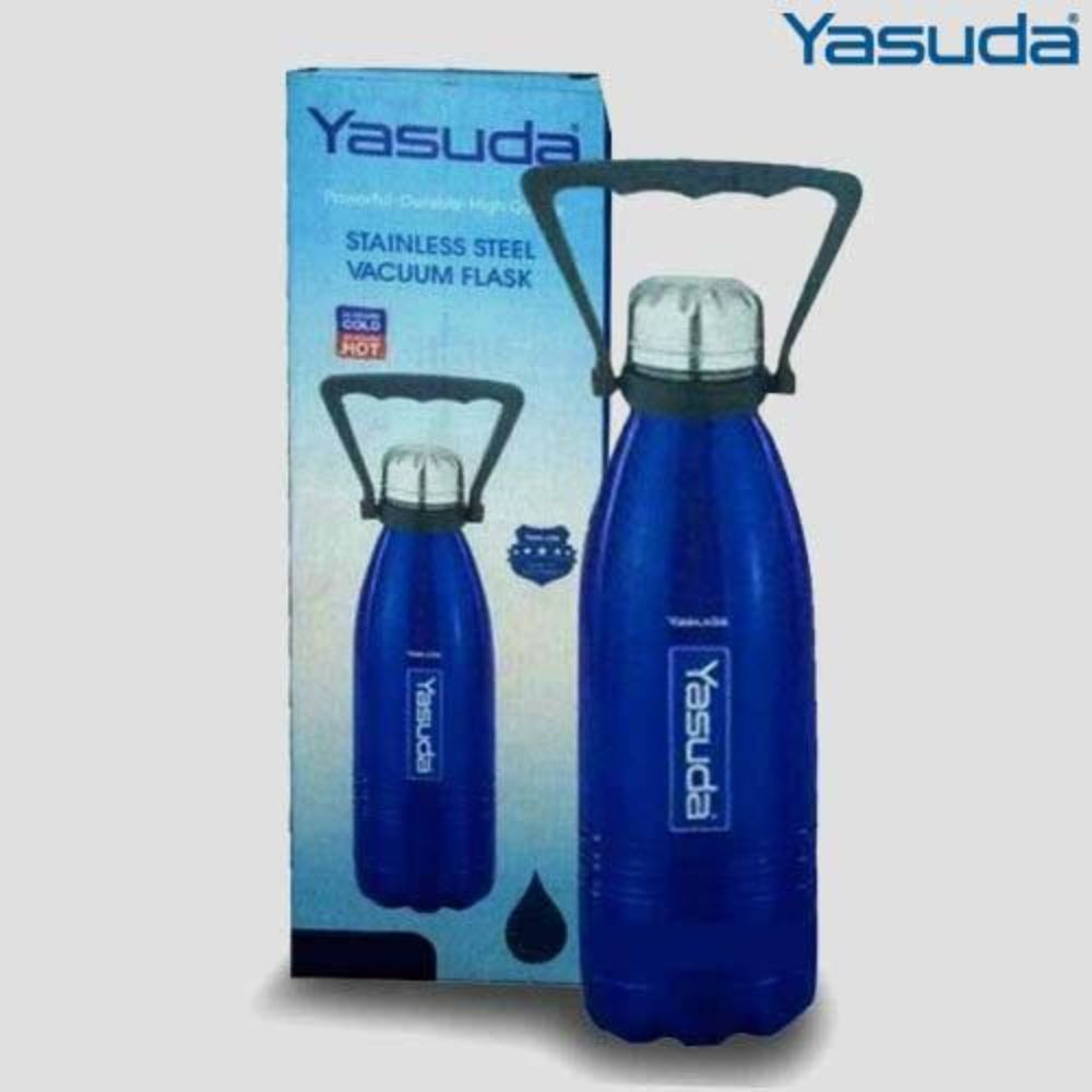 Yasuda 1000 ML Vacuum Bottle Flask Blue Colour YS-CB1000 Blue