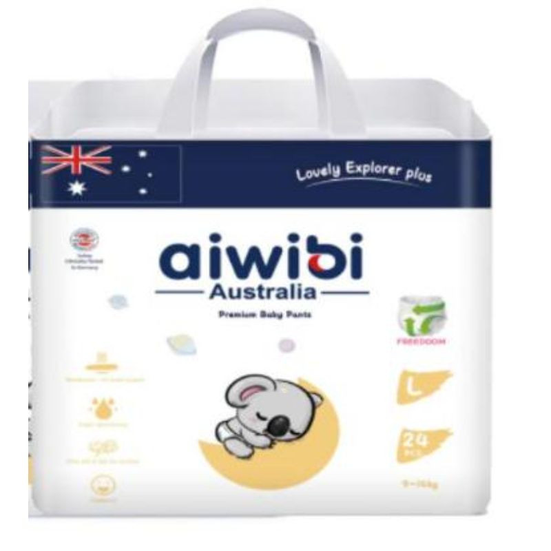 Aiwibi Premium Baby Pants Large - 24Pcs