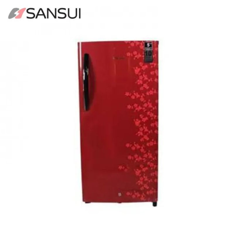 Sansui 200 Litre Single Door Red Floral Refrigerator SPM200RL