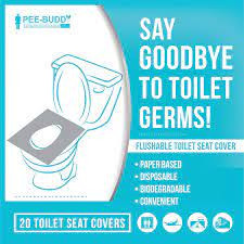 Peebuddy Disposable Toilet Seat Cover To Avoid Direct Contact With Unhygienic Toilet Seats - 20 Seat Covers
