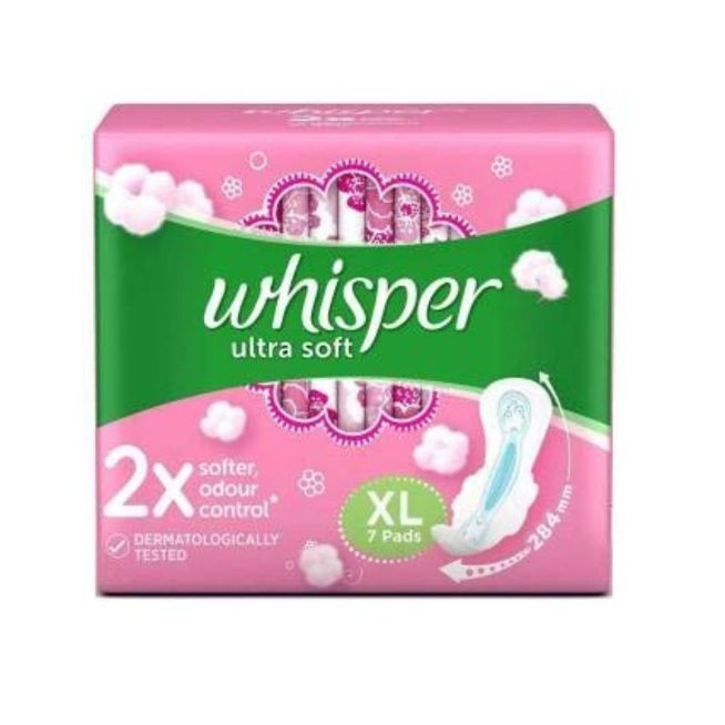 Whisper | Whisper Ultra Soft XL 7's x 60 INR 66 [82310843]