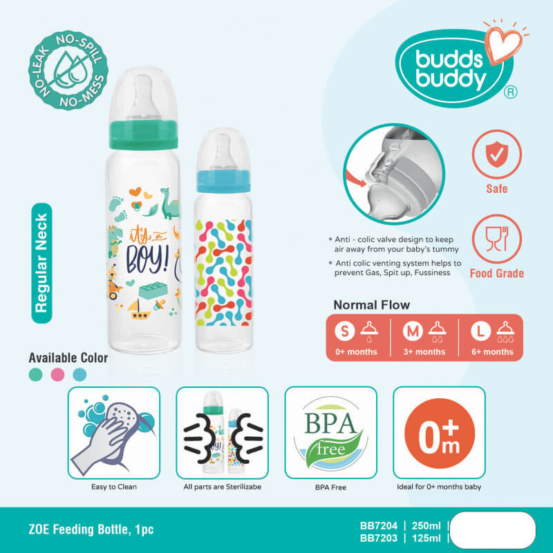 BuddsBuddy Zoe Feeding Bottle (250ml)