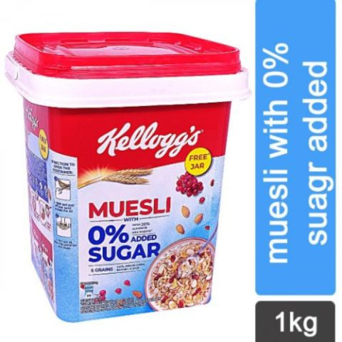 Kellogg's Muesli No Added Sugar 1 kg x 6
