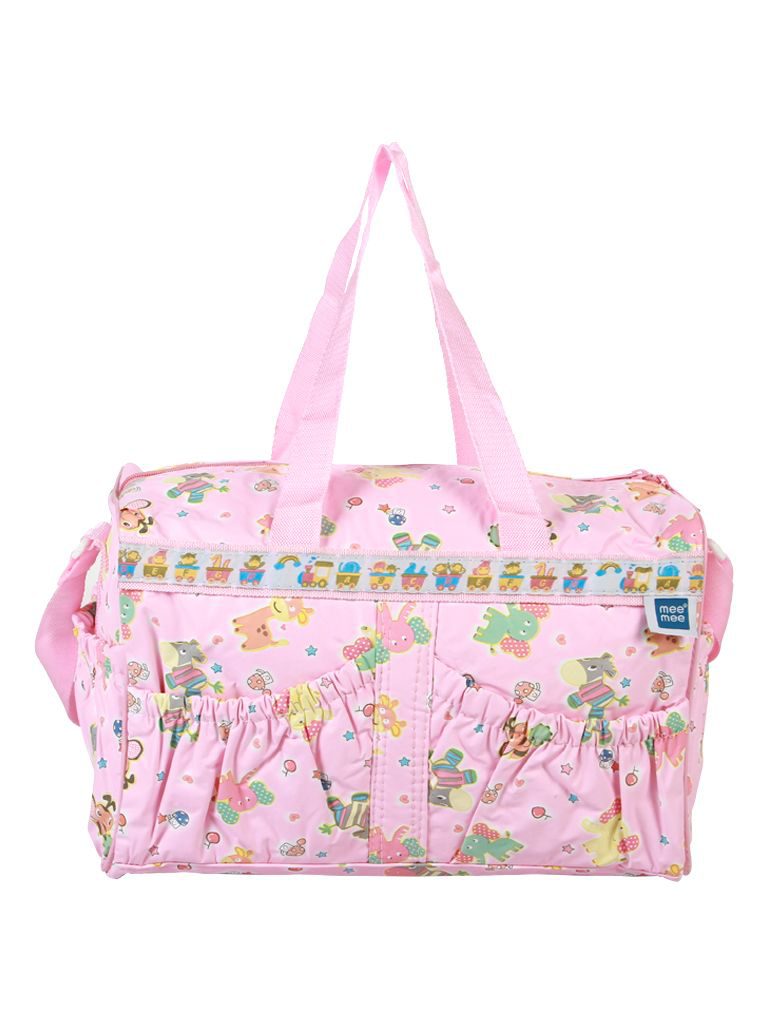 Mee Mee Multifunctional Diaper Bag with Multiple Pockets (Pink)