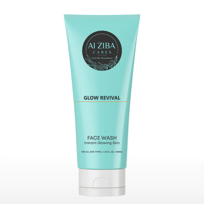 Alziba Glow Revival Face Wash Instant Glowing Skin With Vitamin E & Aloe Vera - 100 Ml