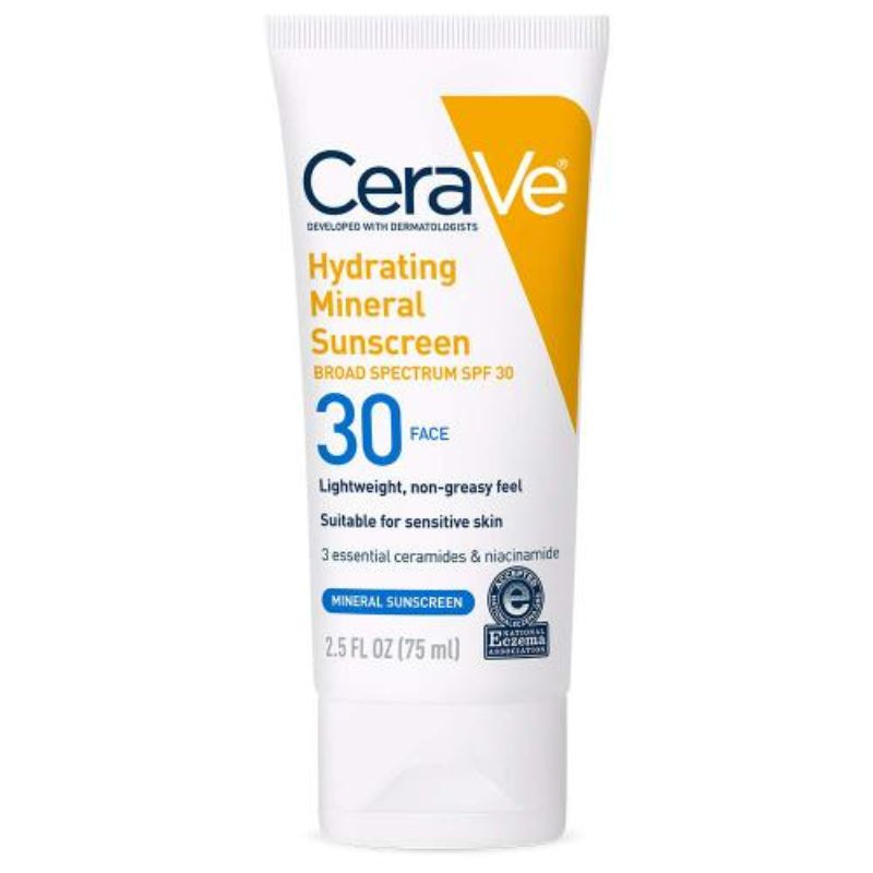 Cerave Hydrating Mineral Sunscreen Spf 30 75Ml