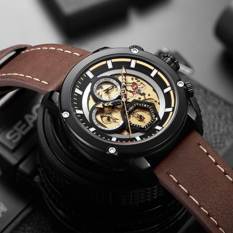 NaviForce- 9167L brown Watch