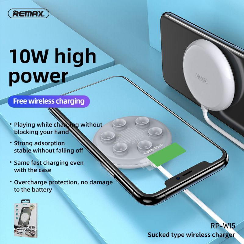 Remax Sucked Type Wireless Charging Rp-W15 10W-White