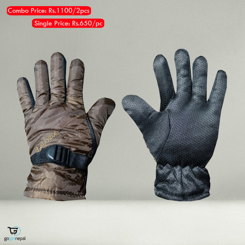 Thick Bike Gloves Windproof Windstopper Full Gloves With Fleece Inside