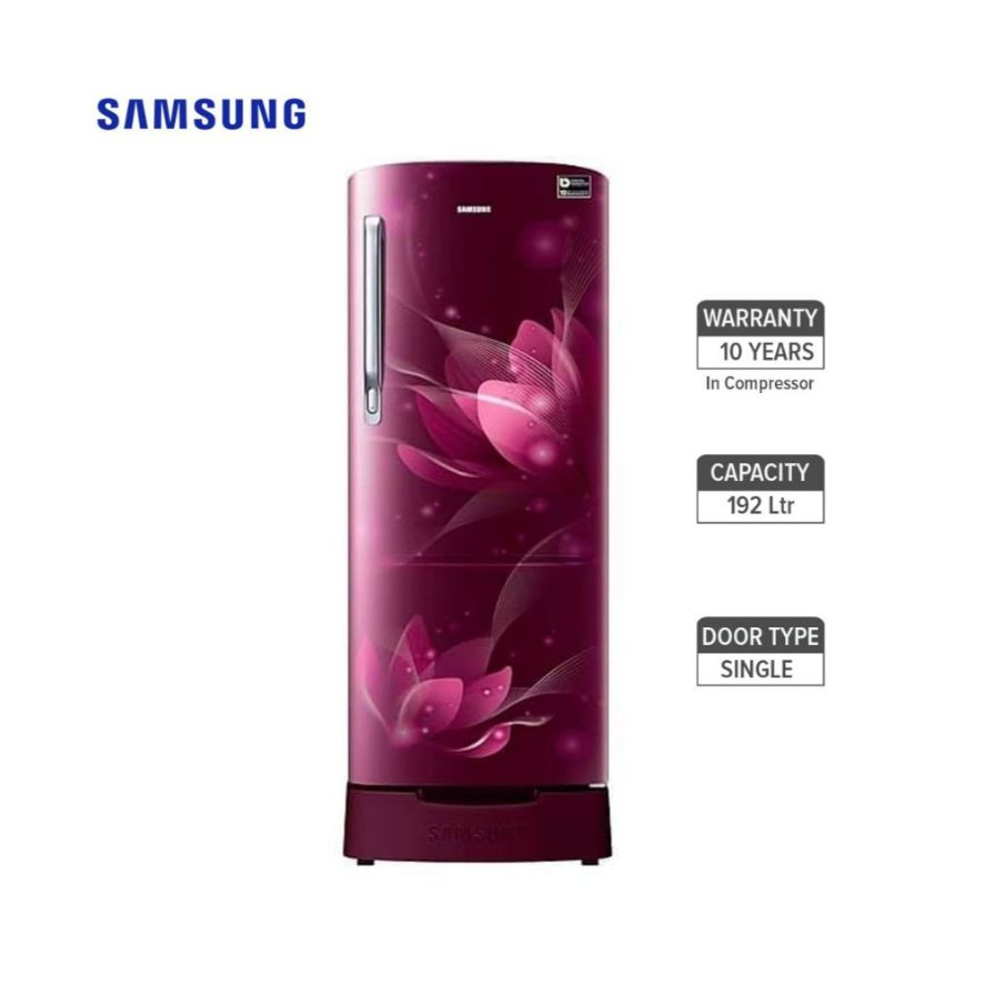 Samsung |192L Single Door Refrigerator | RR20T282ZR8/IM