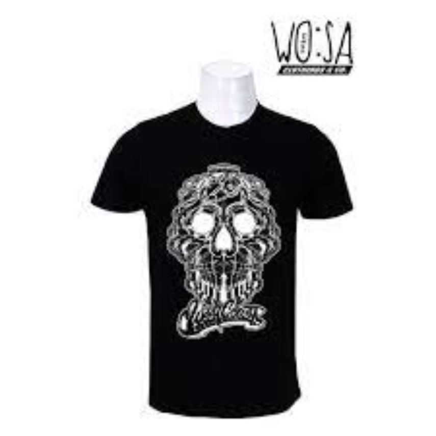Black West Coast Customs Skull Printed T-Shirt For Men
