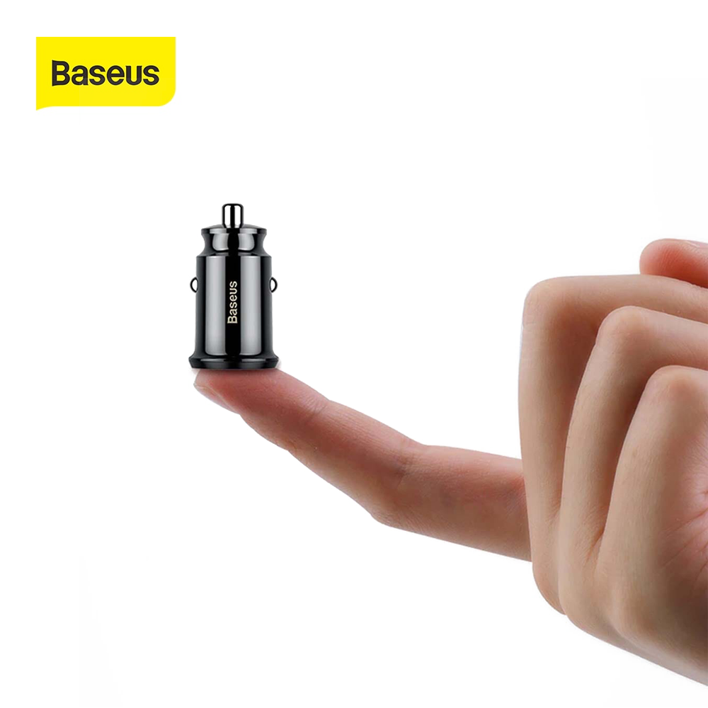 Baseus Mini Usb Car Charger For Mobile Phone Tablet Gps 3.1A Fast Charger Car-Charger Dual Usb Car Phone Charger Adapter In Car