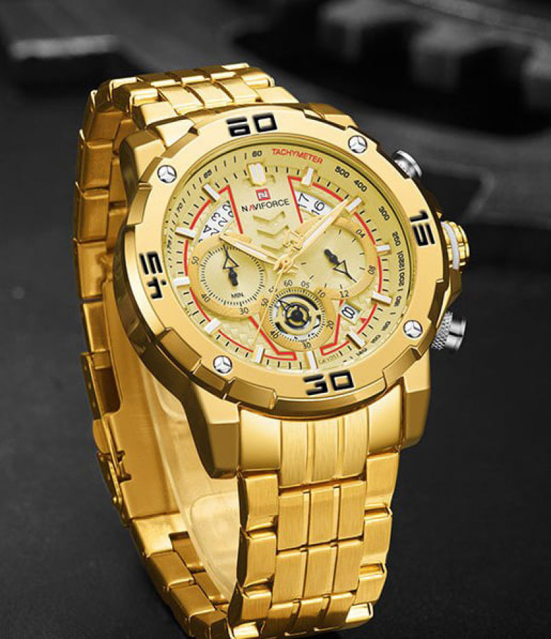 NaviForce- 9175 Golden Watch