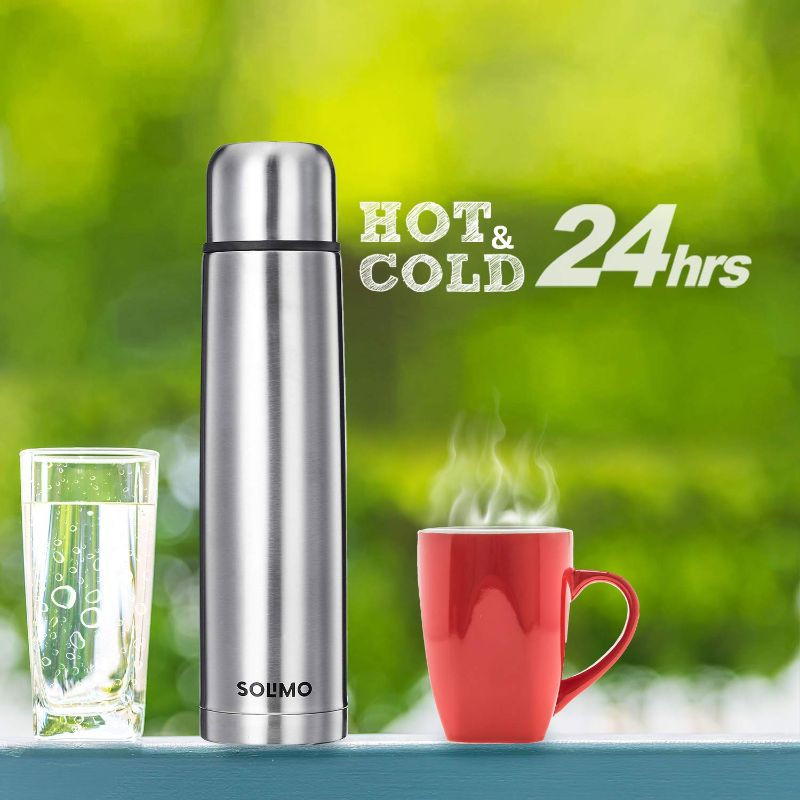 Tulip 350Ml High Grade Stainless Steel Thermal Bottle/Thermos/Insulated Hot Or Cold Bottle Flask And Cover Slimline Vacuum Flask