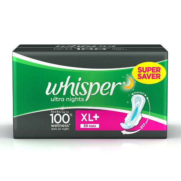 Whisper | Whisper Ultra Night XL+ 30s x 18 INR 340 [82317627]